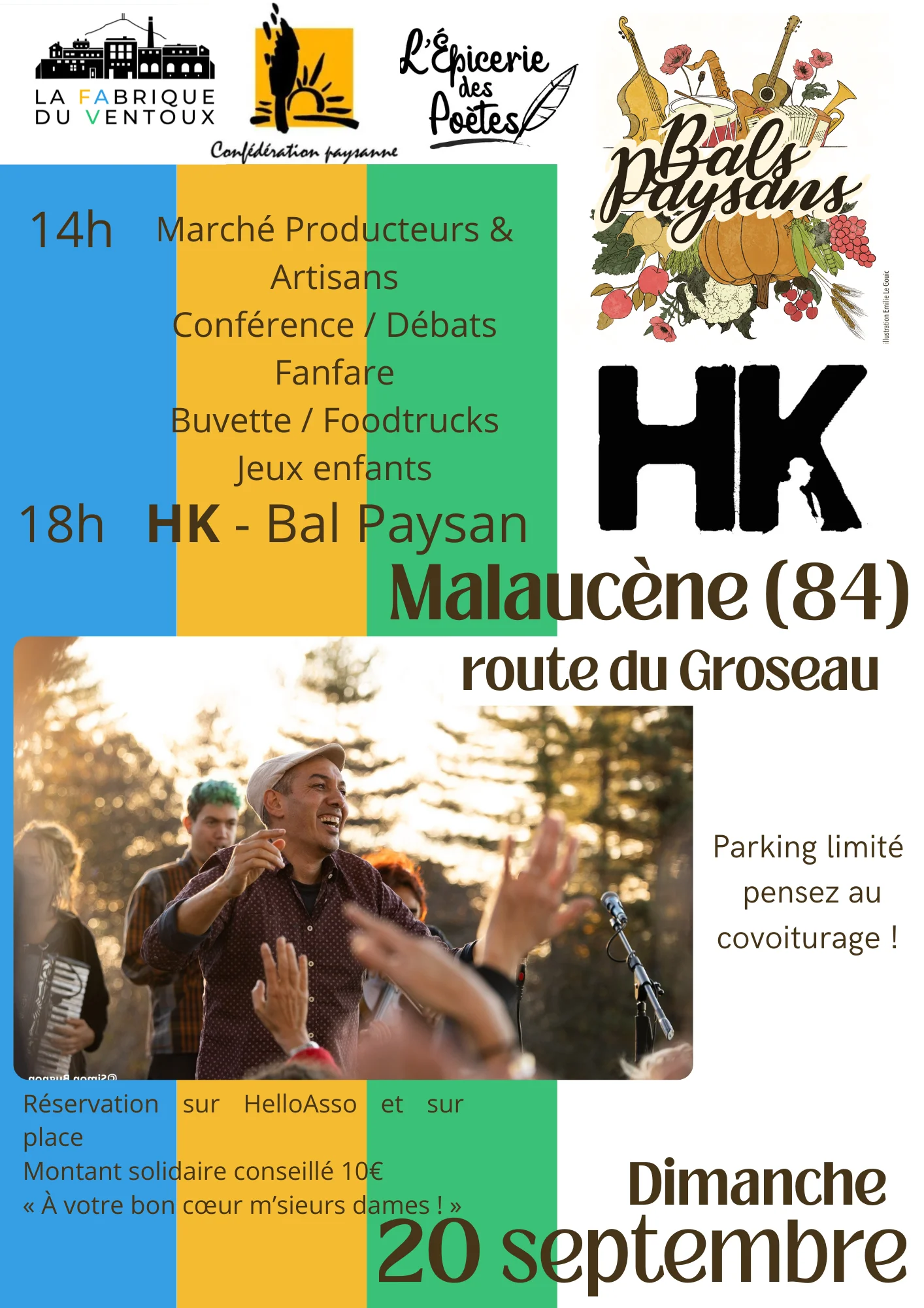 Affiche HK - Bal Paysan 20 septembre 2026